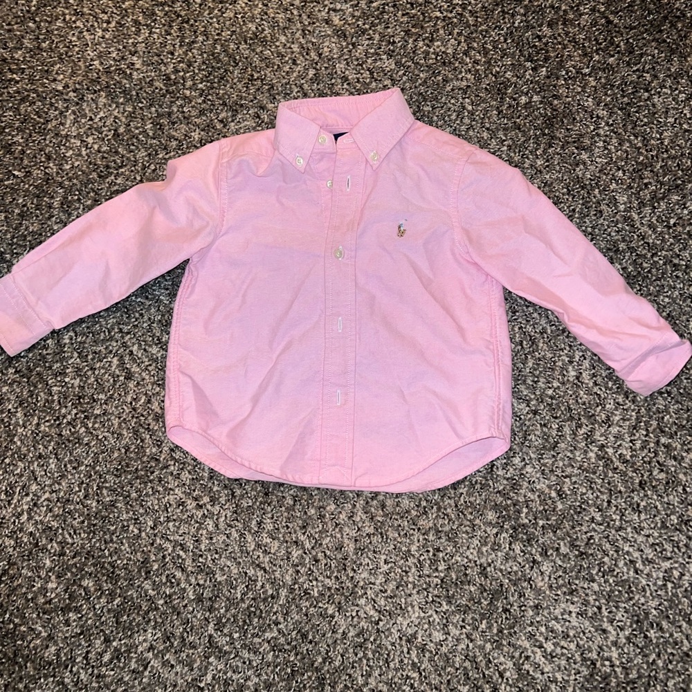 Pink Polo button up